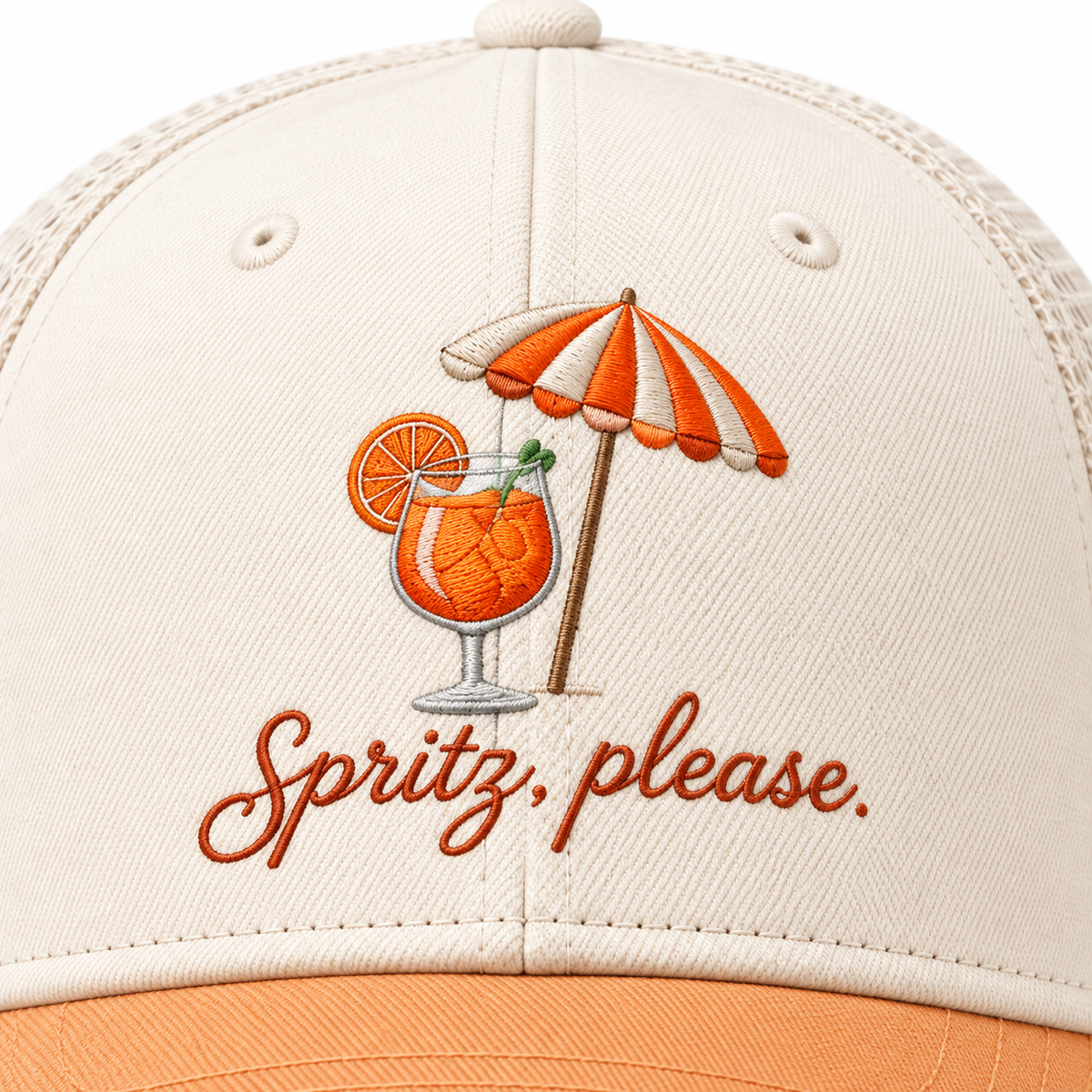 Positano Spritz — embroidery detail