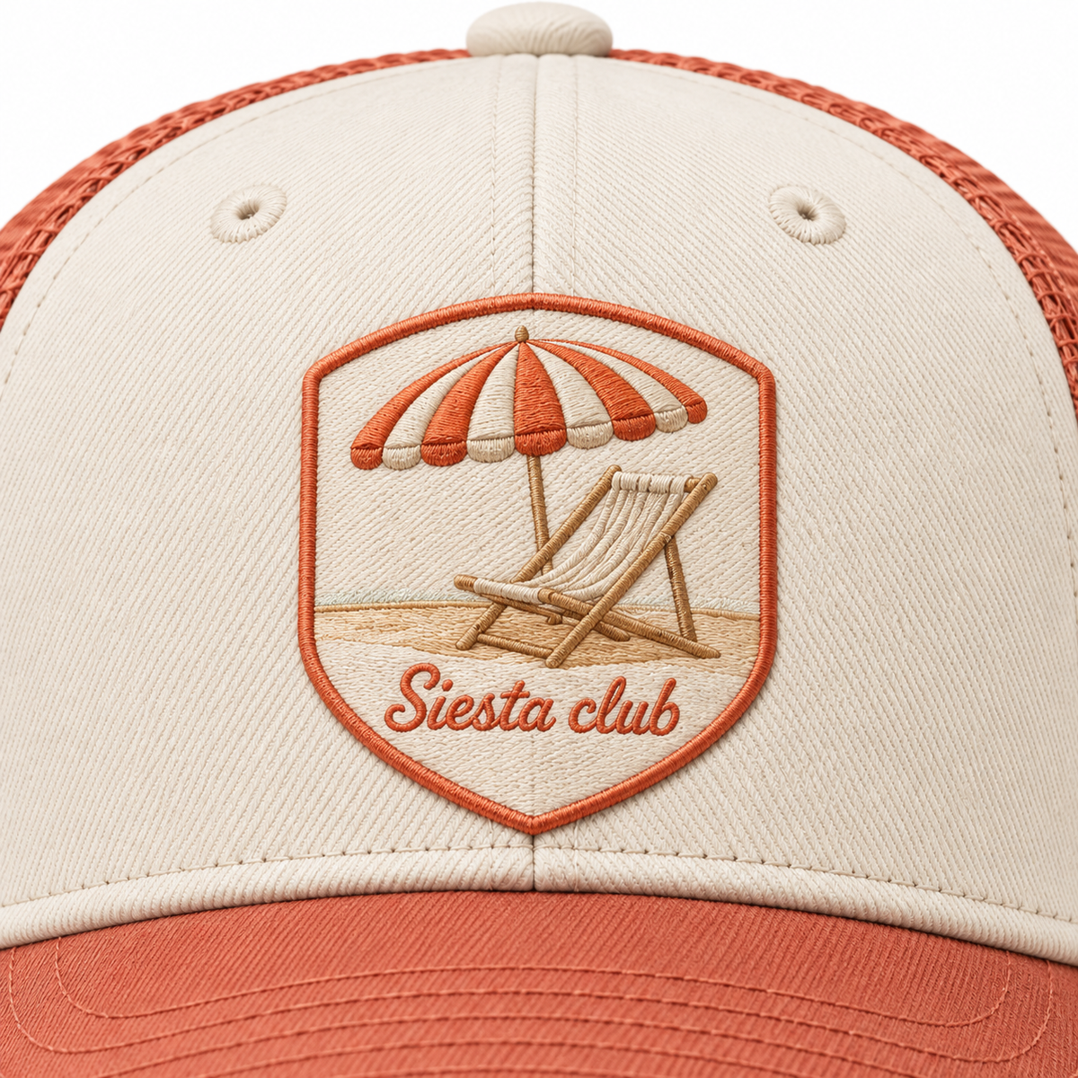Siesta Club — embroidery detail